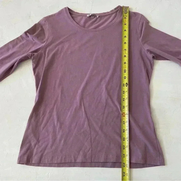 Loro Piana Purple Crewneck Long Sleeve Cotton Blend Size 48 - Picture 8 of 9